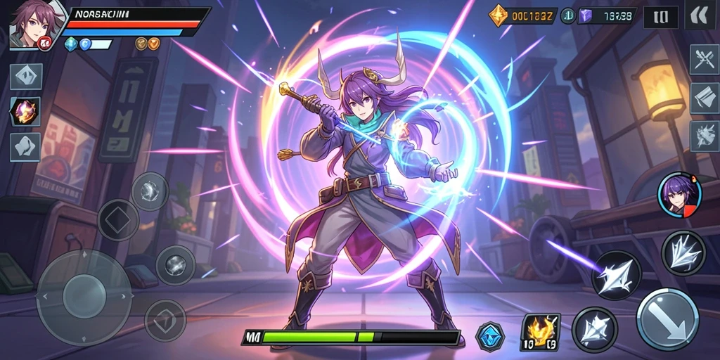 Momen kompetitif di mode multiplayer.