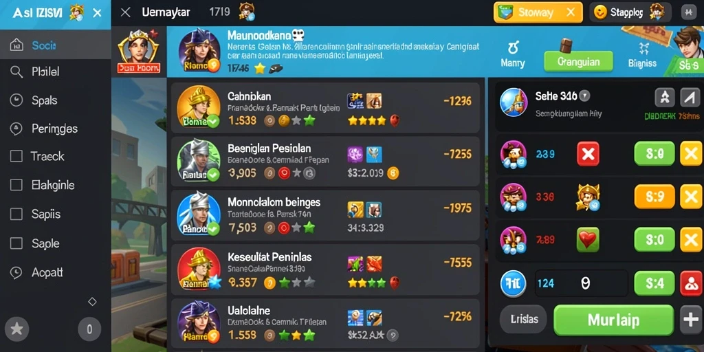 Berbagai pilihan permainan slot yang menarik.