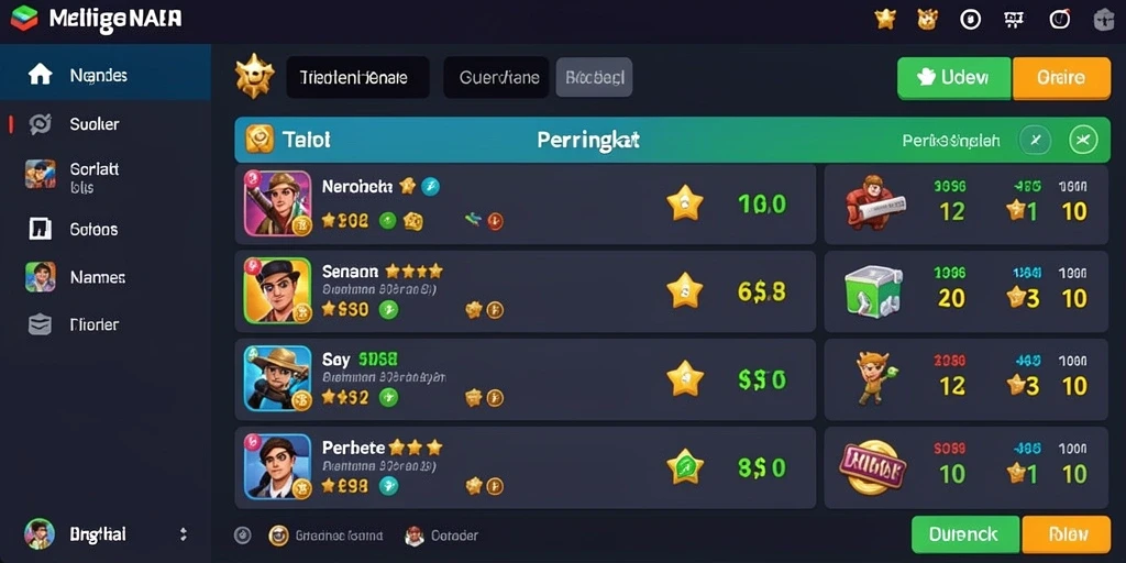 Screenshot dari bonus menarik yang tersedia.