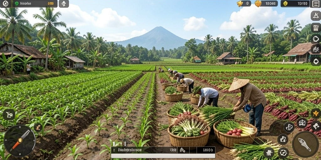 Screenshot memperlihatkan pilihan senjata yang beragam.